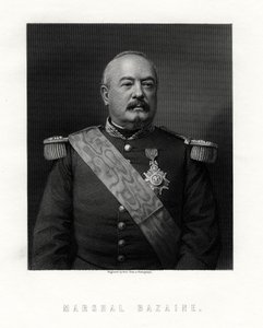 Achille Francois Bazaine, maršál Francie, 19. století. od W. Holl