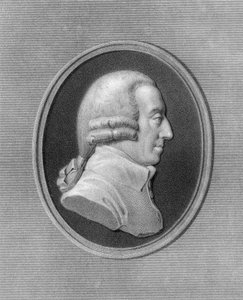 Adam Smith, skotský filozof a ekonom z 18. století, 1836. od W. Holl
