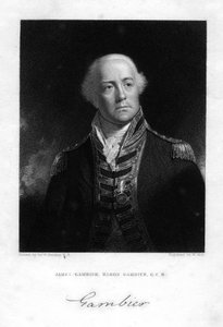 Admirál James Gambier 1756-1833, 1. baron Gambier, 1837. od W. Holl