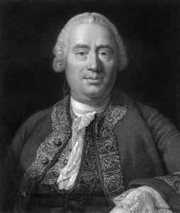 David Hume, skotský filozof, ekonom a historik z 18. století, 1845