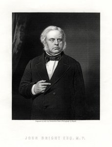 John Bright, britský radikální a liberální státník, 19. století. od W. Holl