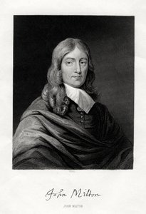 John Milton , anglický básník, 19. století od W. Holl