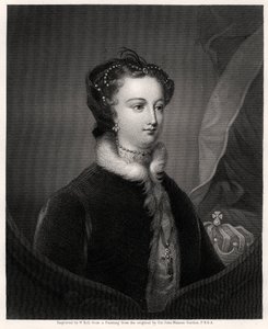 Marie Stuartovna, skotská královna, 19. století od W. Holl