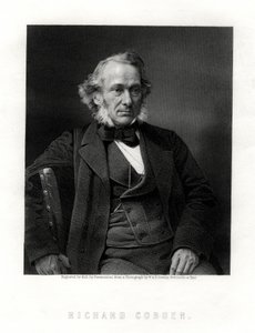 Richard Cobden, britský výrobce, radikální a liberální státník, 19. století. od W. Holl