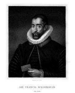 Sir Francis Walsingham, špionážní mistr královny Alžběty I., 1824.