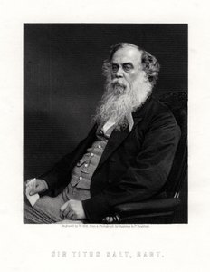 Sir Titus Salt, britský výrobce a mecenáš, 19. století. od W. Holl
