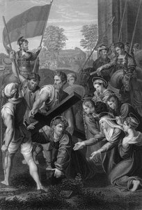 Pád na cestě na Kalvárii, c1820. od W. Holl
