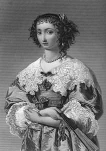Henrietta Maria Francouzská 1609-1669, královna choť krále Karla I., 1851.