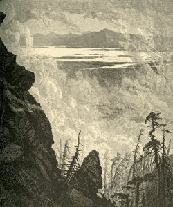 „Záblesk jezera Champlain, ze summitu“, 1874. od W. J. Linton