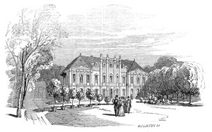 Palác Tenneburg - z kresby Jeho královské Výsosti prince Alberta, 1845. od W. J. Linton