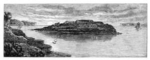 Bare Island, Botany Bay, New South Wales, Austrálie, 1886.