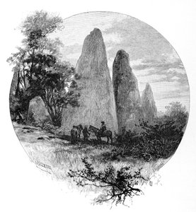 Žulové skály, tábor Betts, Mount Kosciuszko, Nový Jižní Wales, Austrálie, 1886.