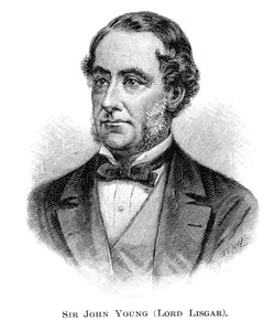 John Young, 1. baron Lisgar, guvernér Nového Jižního Walesu, 1886.