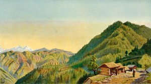 „The Retreat, Mashobra, General Roberts Home on the Hills near Simla“, 50. léta 19. století, 1901. od W McCracken