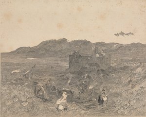 Hrad Harlech, Severní Wales od W. R. Smith
