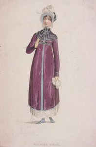 Žena ve vycházkových šatech, c1810