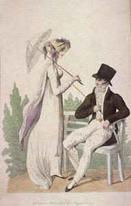 Ranní šaty na srpen 1807