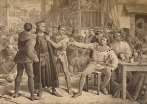 „Lord Saye a Sele přinesli Jacka Cadea“, 1886 od W Ridgway