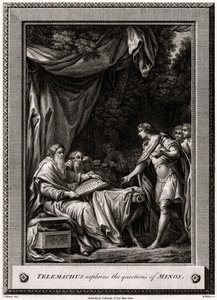 Telemachus vysvětluje otázky Minose, 1776