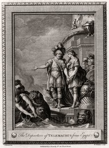 Odchod Telemacha z Egypta, 1775