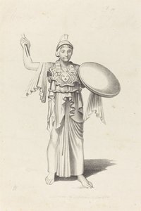 Minerva, Z bronzu od Daedala od W. Walton after John Flaxman