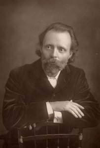 ""(Thomas Henry) Hall Caine (1853-1931) anglický romanopisec. Společník Dante Gabriel Rossetti na konci jeho života (1881-1882) (woodburytype)