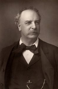 ""Charles Santley (1834-1922) anglický baryton (woodburytype). od W. and D. (after) Downey