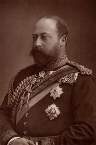 ""Edward VII (1841-1910) Yhdistyneen kuningaskunnan kuningas vuodesta 1901, vielä Walesin prinssi. (woodburytyyppi) od W. and D. (after) Downey