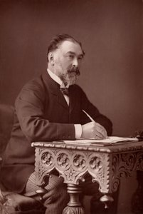 ""Frederick Harrison (1831-1923) anglický právník a pozitivistický filozof. (woodburytype)
