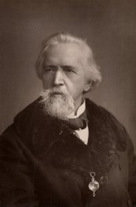 ""George Jacob Holyoake (1817-1906) anglický sekularista a sociální reformátor. Poslední člověk v Anglii vězněný za ateismus (1842). Aktivní v družstevním hnutí. (woodburytype)