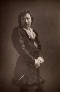 Herbert Beerbohm Tree (1853-1917) anglický herec a manažer. Zakladatel Královské akademie dramatických umění (RADA). (Woodburytype)