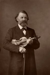 ""Joseph Joachim (1831-1907) maďarský houslista, skladatel a ředitel berlínské konzervatoře (woodburytype) od W. and D. (after) Downey