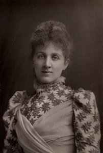 ""Liza Lehmann (Elizabetta Nina Mary Frederika Lehmann - 1862-1918) anglická sopranistka a skladatelka. (typ Woodbury) od W. and D. (after) Downey