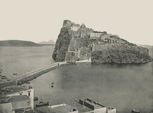 Aragonský hrad, Ischia, Itálie, 1895.