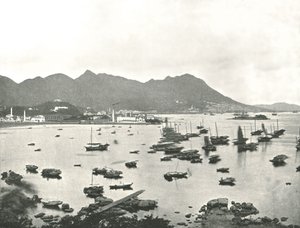 East Point ukazuje Victoria Hills, Hong Kong, 1895. od W and S Ltd