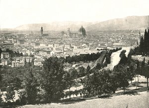 Panorama města Florencie, Itálie, 1895. od W and S Ltd