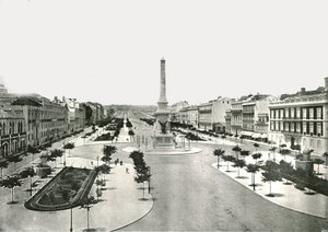 Restauradores Square, Lisabon, Portugalsko, 1895.