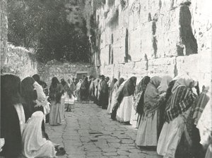 Zeď nářků, Jeruzalém, Palestina, 1895. od W and S Ltd