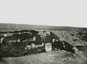 Město a Alhambra, Granada, Španělsko, 1895. od W and S Ltd