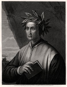 Dante Alighieri , italský básník, 19. století. od Wagstaff