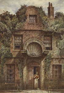Dveře ve Fairfax House, Putney (chromolitho)