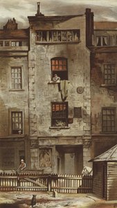 Drydenův dům, Fetter Lane (chromolitho)