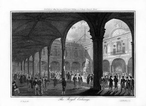 The Royal Exchange, Londýn, 1804.
