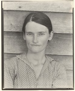Allie Mae Burroughsová, manželka pachtýře bavlny, Hale County, Alabama