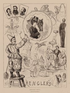 Henglerův cirkus (rytina) od Wallis Mackay