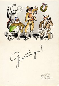Vánoční pozdravy 1934 od Walt Kuhn