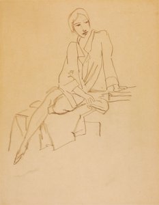 Model v oděvu od Walt Kuhn