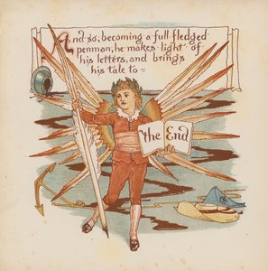 Ilustrace pro Pothooks and Perseverance od Waltera Cranea (barevná litografie) od Walter (after) Crane