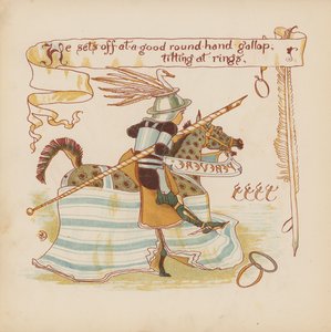 Ilustrace pro Pothooks and Perseverance od Waltera Cranea (barevná litografie) od Walter (after) Crane