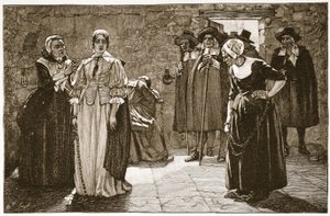 Čarodějky, příhoda z puritánských časů, ilustrace z 